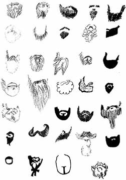 barbes dessins de plomb